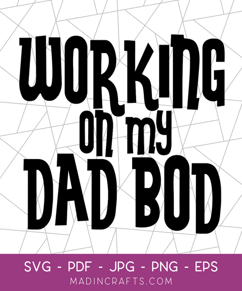 Working on My Dad Bod SVG File