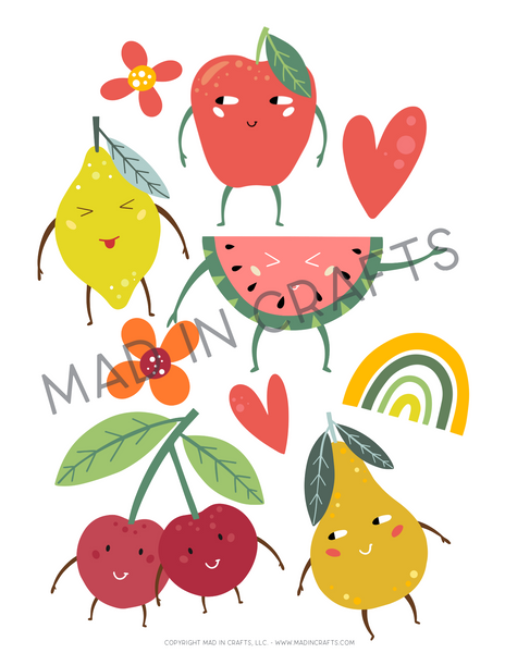 Fruits and Veggies Activity Printable Bundle