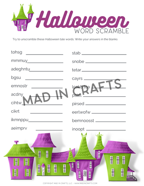 Halloween Activity Printable Bundle