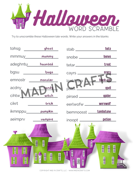 Halloween Activity Printable Bundle