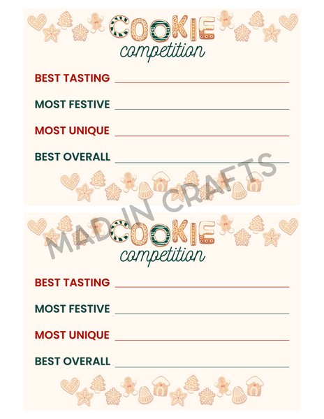 Cookie Swap Party Printable Bundle