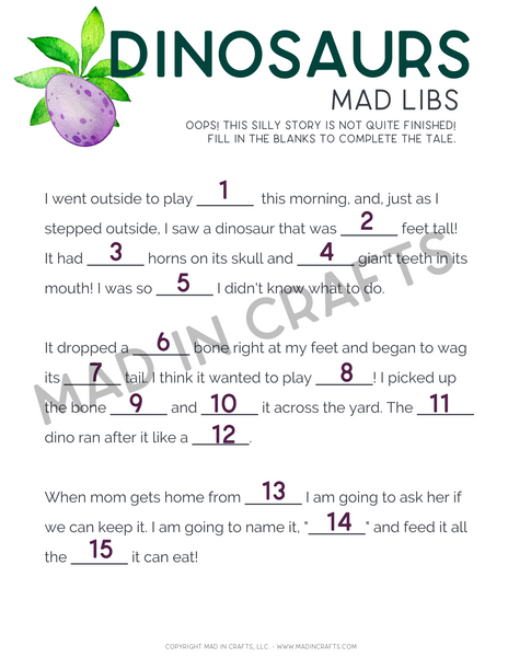 Dinosaur Activity Printable Bundle