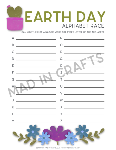 Earth Day Activity Printable Bundle
