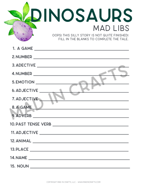 Dinosaur Activity Printable Bundle