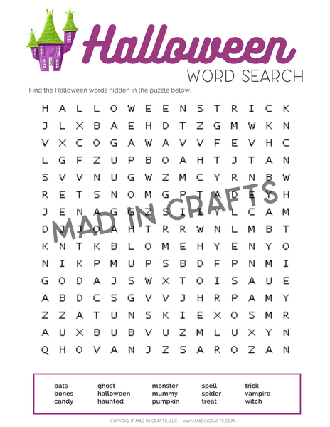 Halloween Activity Printable Bundle
