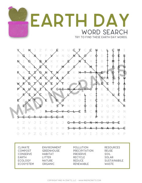 Earth Day Activity Printable Bundle