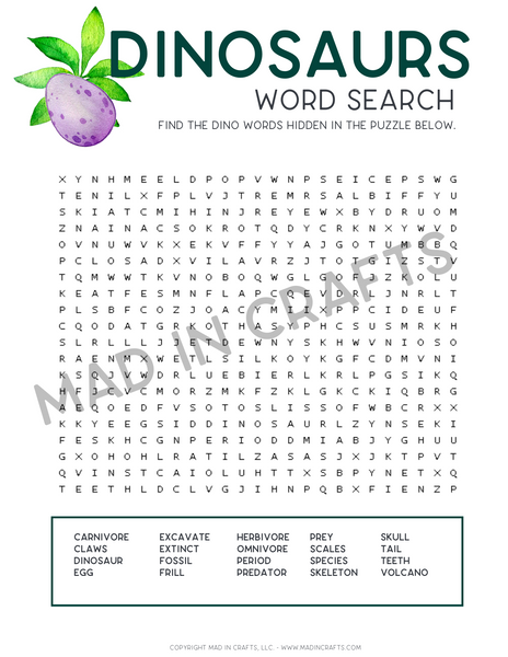 Dinosaur Activity Printable Bundle