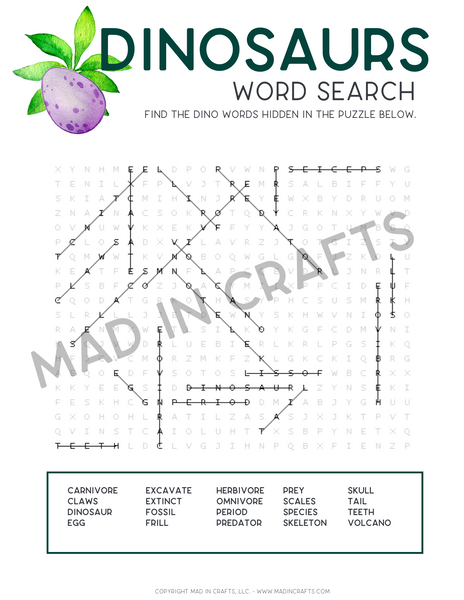 Dinosaur Activity Printable Bundle