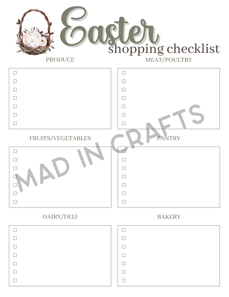 Easter Planning Printable Bundle