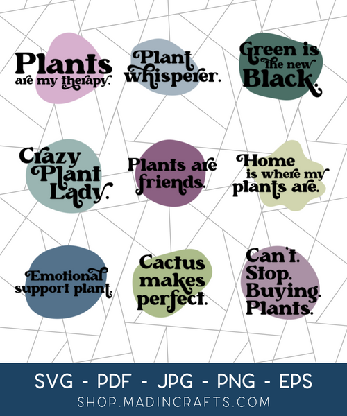 9 MORE Plant Lover SVGs Bundle