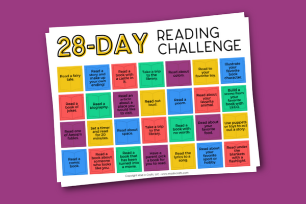 6 Challenge Calendars for Kids Printable Bundle