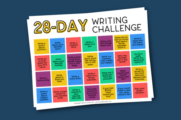 6 Challenge Calendars for Kids Printable Bundle