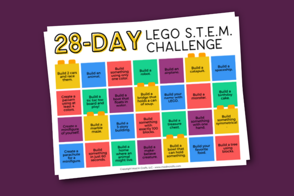 6 Challenge Calendars for Kids Printable Bundle