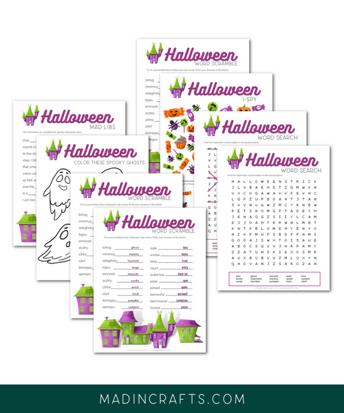 Halloween Activity Printable Bundle