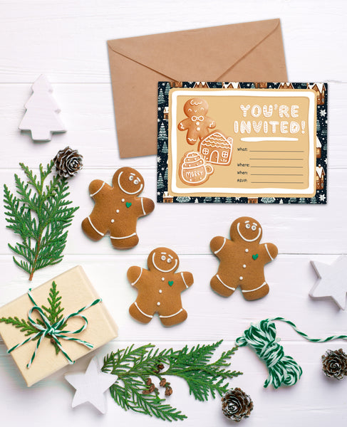Gingerbread House Party Printable Bundle