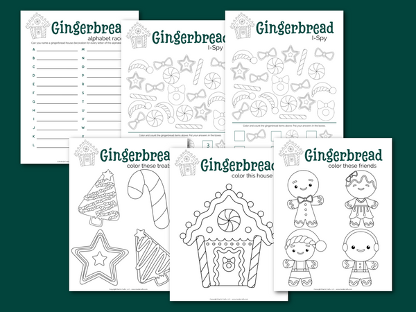 Printable Gingerbread Activity Bundle