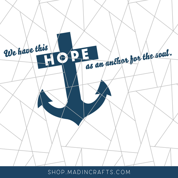 Hope Anchor Bulletin Board SVG
