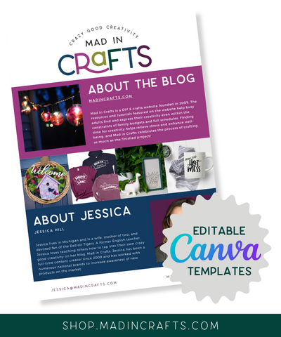 Small Business Media Kit Customizable Canva Template