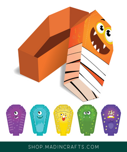 Printable Monster Favor Boxes