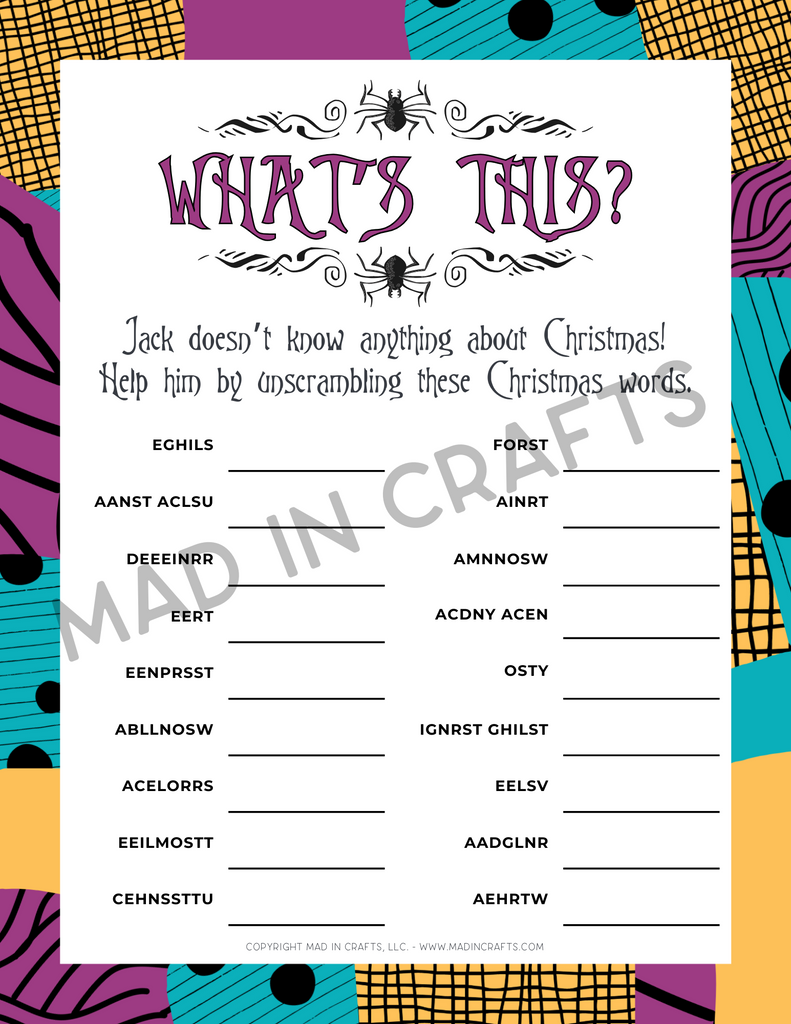 nightmare-before-christmas-printable-game-bundle-mad-in-crafts for Free Nightmare Before Christmas Party Printables Nightmare Before Christmas Printable Game Bundle – Mad in Crafts for Free Nightmare Before Christmas Party Printables