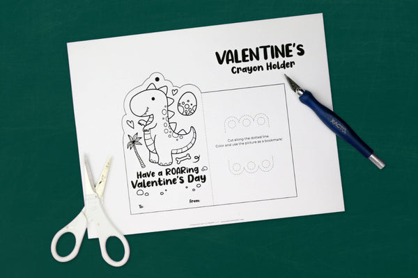 Crayon Holder Animal Valentine Cards Printable Bundle