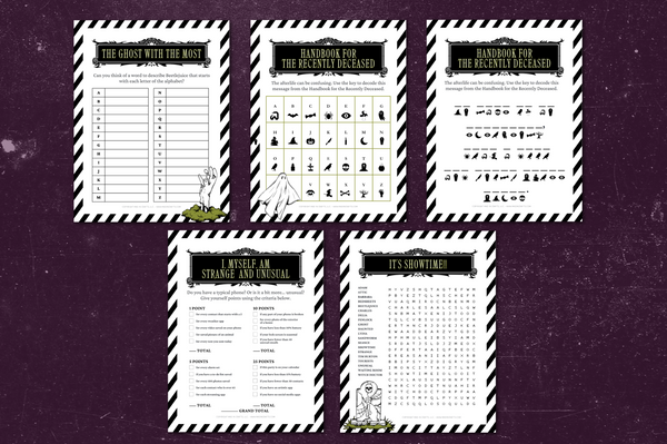 Ultimate Beetlejuice Printable Party Bundle