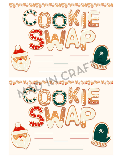 Cookie Swap Party Printable Bundle