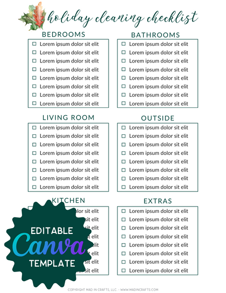 Editable Canva Thanksgiving Planner Template