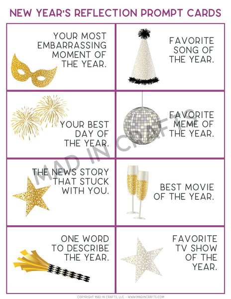 New Year's Eve Games for Adults Printable Bundle