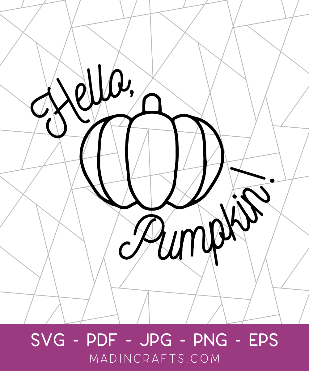 Hello, Pumpkin SVG File