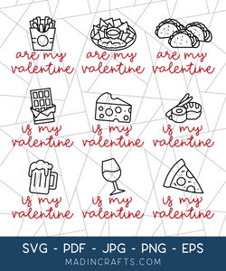 9 Food is My Valentine SVGs Bundle