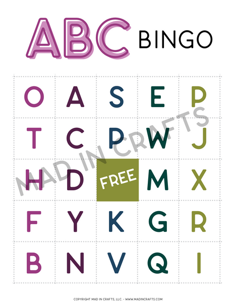 Lowercase and Uppercase Alphabet Bingo Bundle