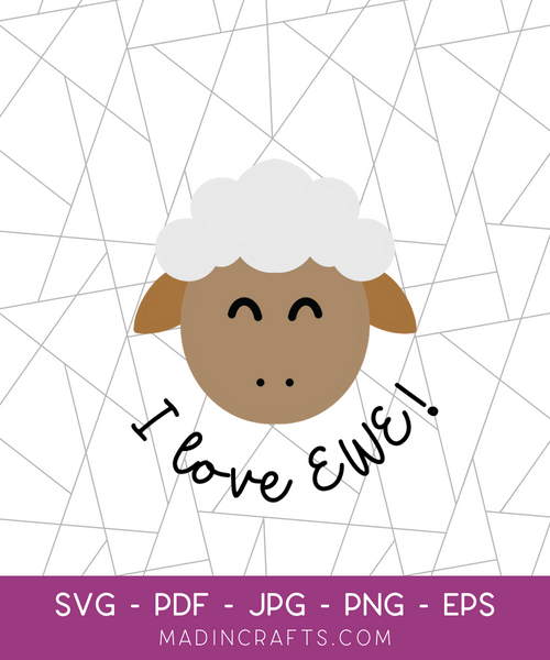 I Love EWE SVG File