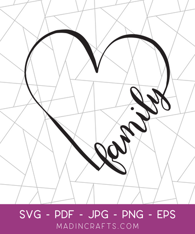 Family Heart SVG File