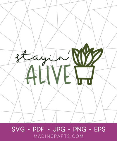 Stayin' Alive SVG File