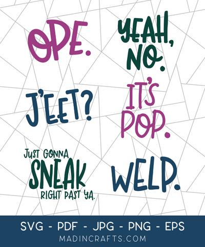 6 Midwest Sayings SVG Bundle