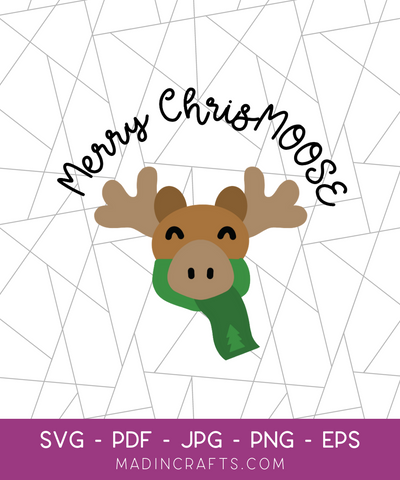 Merry ChrisMOOSE SVG File