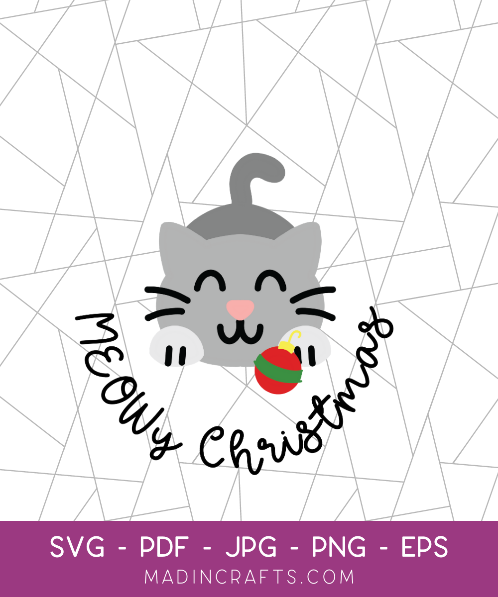 MEOWy Christmas SVG File