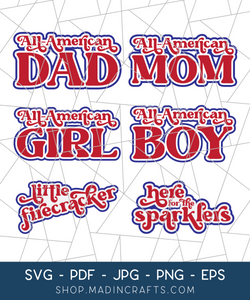 6 All-American SVGs Bundle