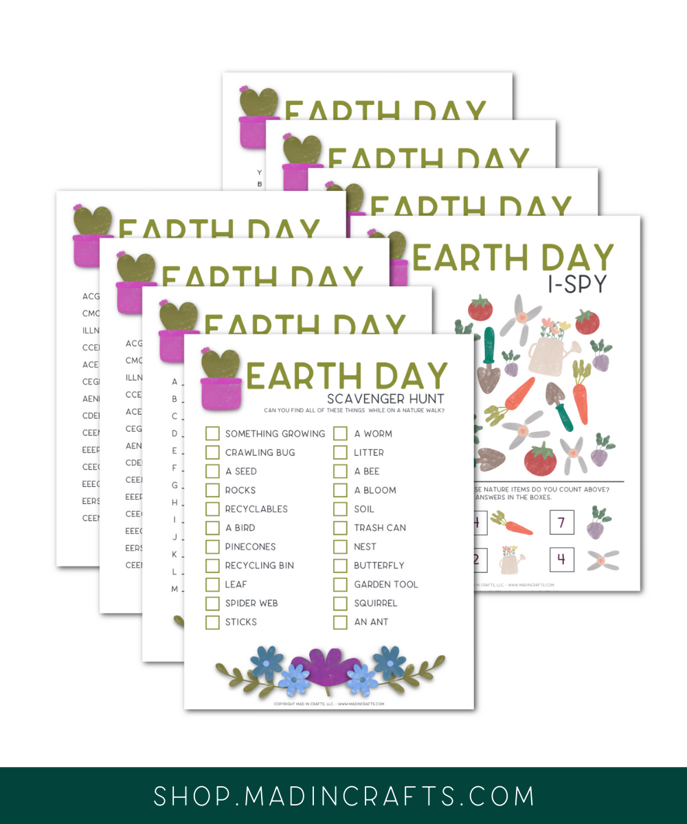 Earth Day Activity Printable Bundle