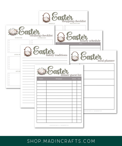 Easter Planning Printable Bundle