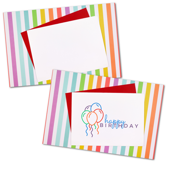 6 Patterned Birthday Card Mockups