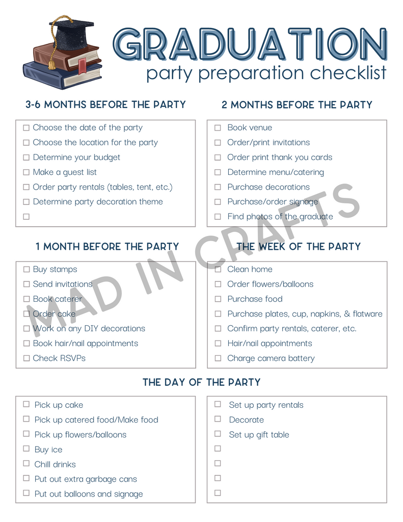 graduation-party-planning-printable-bundle-mad-in-crafts for Graduation Party Checklist Free Printable Graduation Party Planning Printable Bundle – Mad in Crafts for Graduation Party Checklist Free Printable