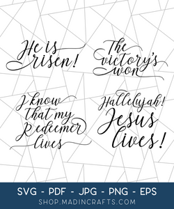 4 Religious Easter SVGs Bundle