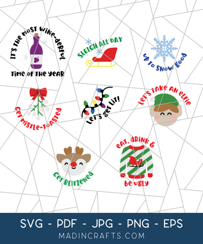 8 Snarky Holiday SVGs Bundle