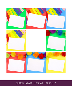 8 Colorful Birthday Card Mockups