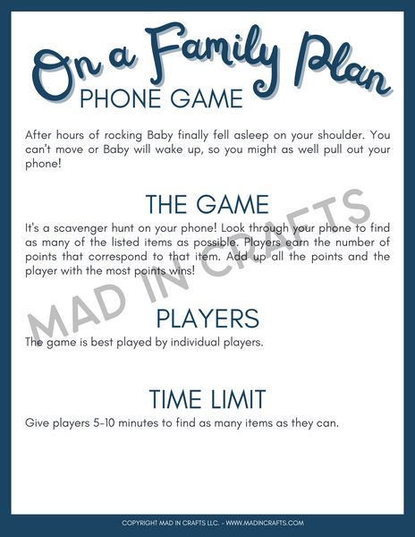 Editable Canva Baby Shower Party Game Templates