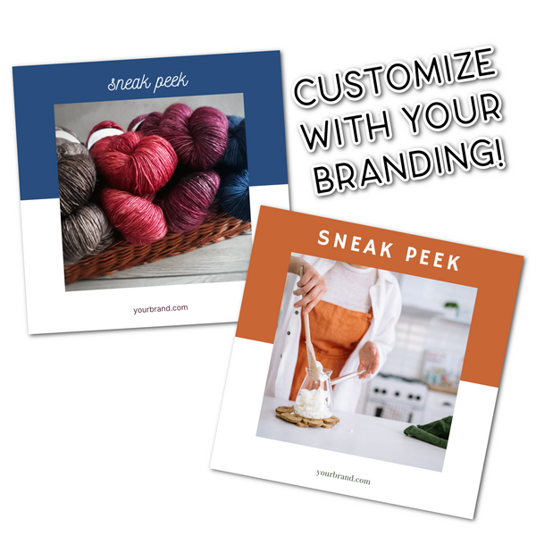 30 Engaging IG Graphics for Crafters: Customizable Canva Templates