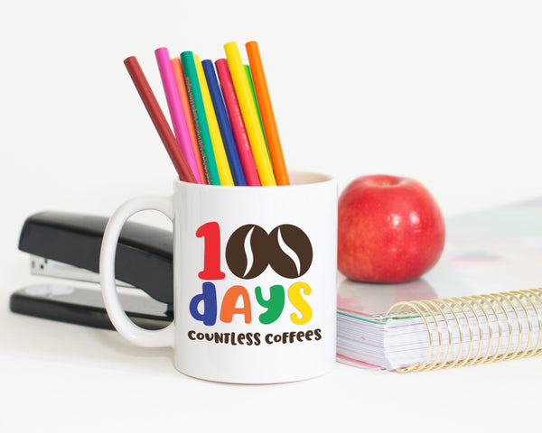 100 Days Countless Coffees SVG File