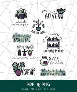 Plant Lover Printable Stickers